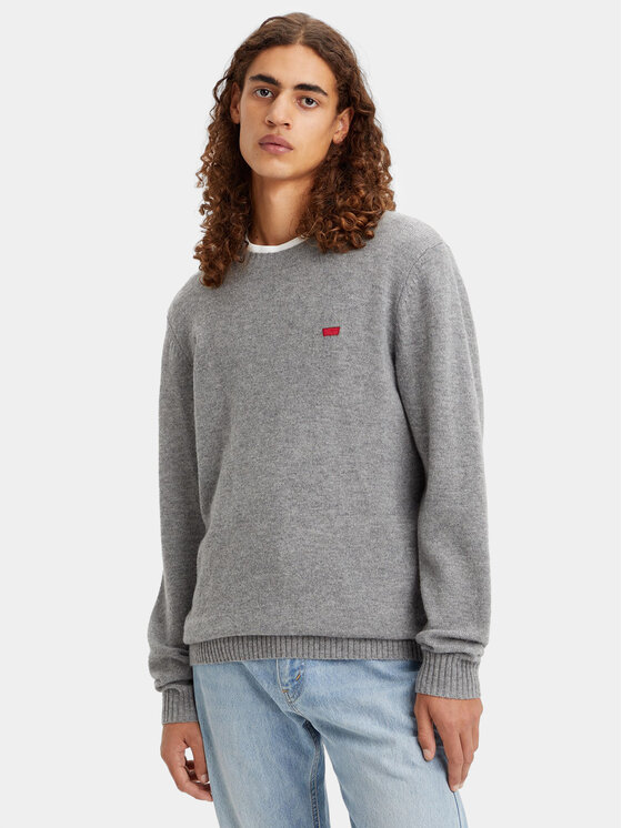 Levi's® Levi's® Sweater Original Housemark A4320-0000 Szürke Standard Fit