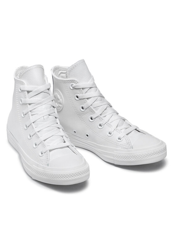 Converse Converse Кецове Ct A/S Lthr Hi 1T406 Бял