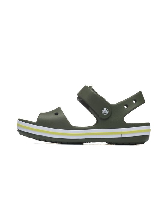 Crocs Crocs Klapki BAYABAND SANDAL KID Zielony
