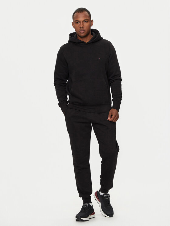 Tommy Hilfiger Tommy Hilfiger Treniņtērps Flag Logo MW0MW36440 Melns Regular Fit
