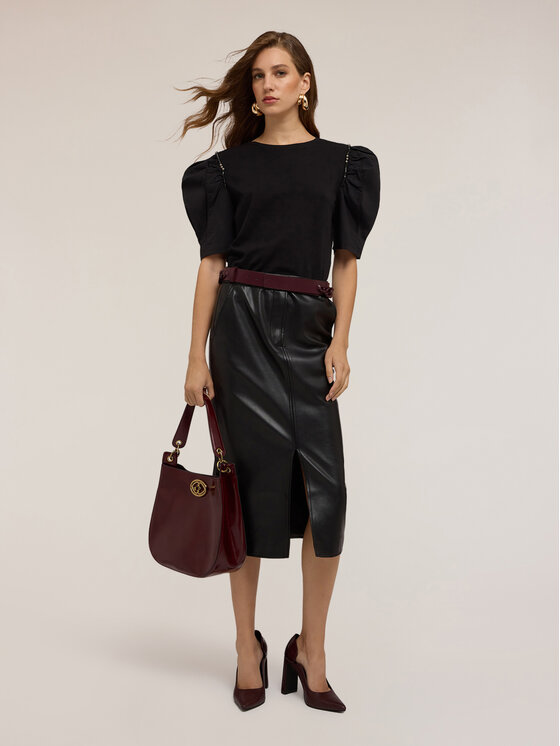 Motivi Motivi T-shirt G020W003510N033 Nero Regular Fit