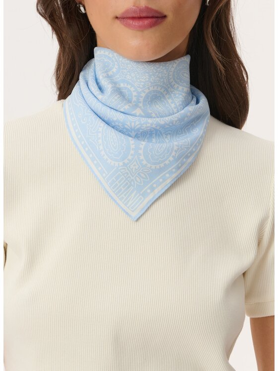 LEBRAND LEBRAND Chusta Bandana mini Niebieski jasny