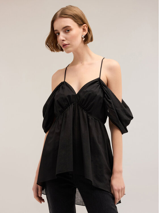 Motivi Motivi Top D731Q000451N033 Nero Regular Fit