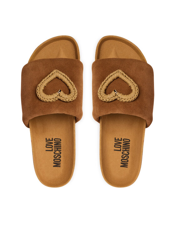 LOVE MOSCHINO LOVE MOSCHINO Klapki JA28363G0OIG5200 Brązowy