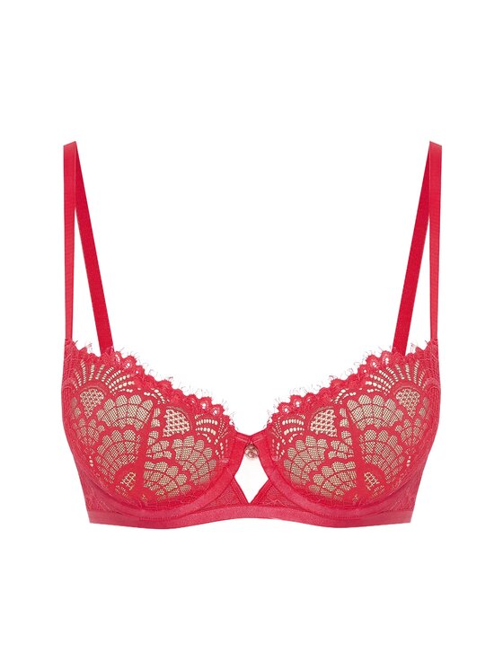 Esotiq Esotiq Biustonosz push-up 39545 Czerwony
