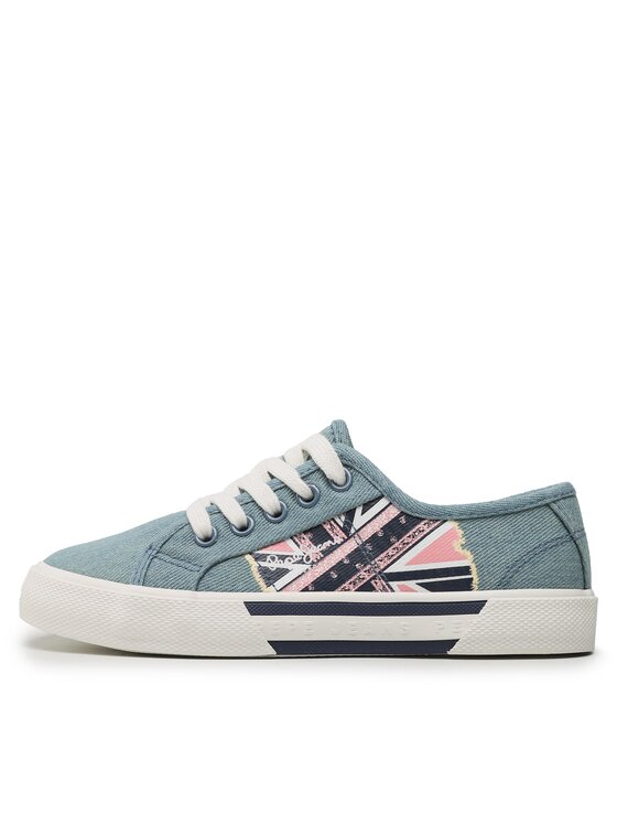 Pepe Jeans Pepe Jeans Tenis superge Brady Flag G PGS30563 Modra