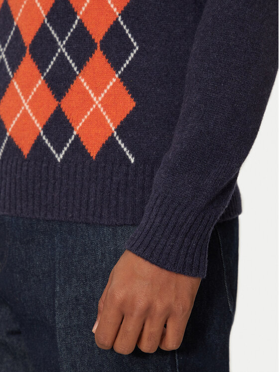 United Colors Of Benetton United Colors Of Benetton Sweter 103MK1088 Granatowy Regular Fit