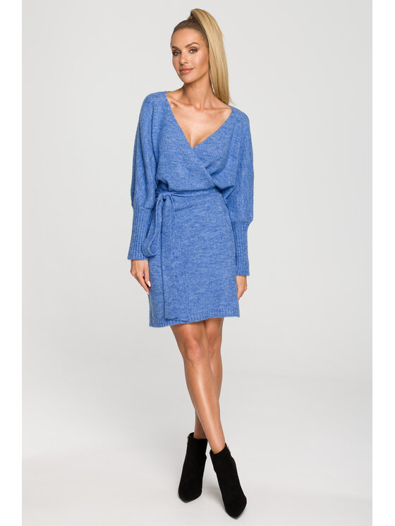Made of Emotion Made of Emotion Vestito di maglia M714 Blu