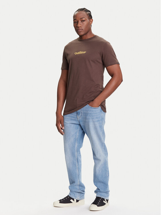 Quiksilver Quiksilver T-shirt EQYZT08174 Smeđa Regular Fit