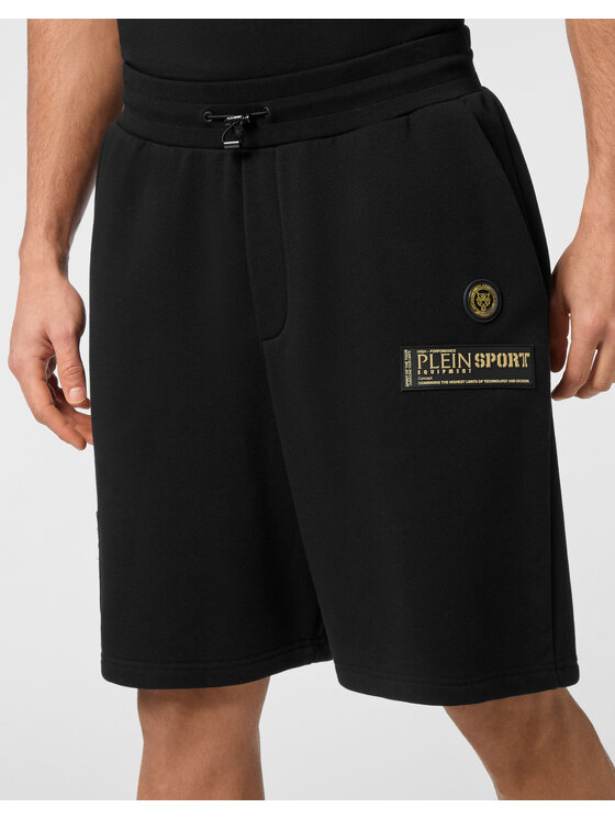Plein Sport Plein Sport Spordišortsid PAEC MJT2601 STE003N Must Regular Fit
