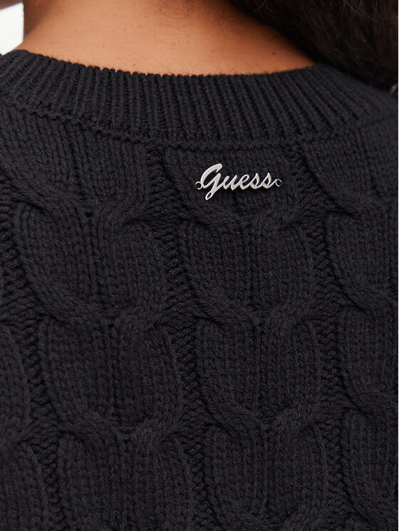 Guess Guess Пуловер W6YR21 Z0965 Черен Regular Fit