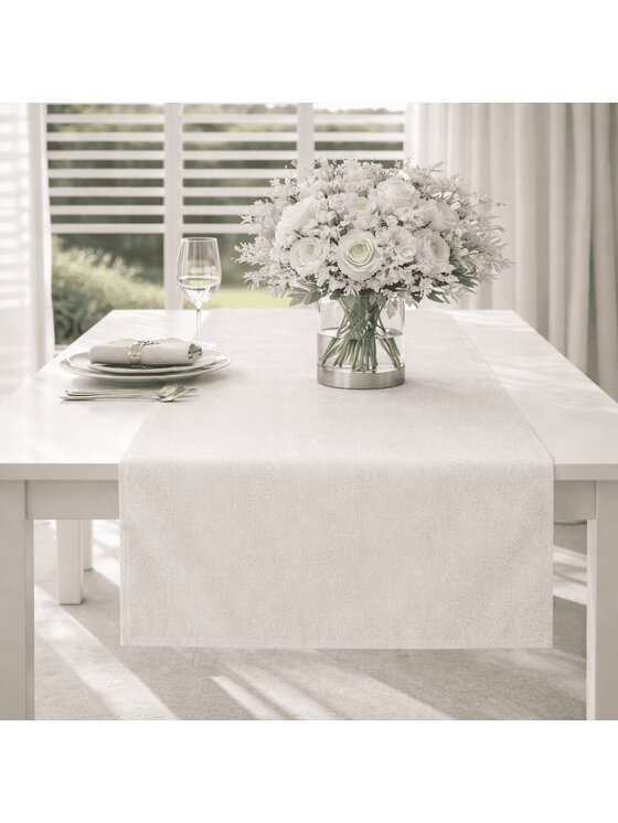 Roseberry Home Roseberry Home Bieżnik Shiny Silver Srebrny