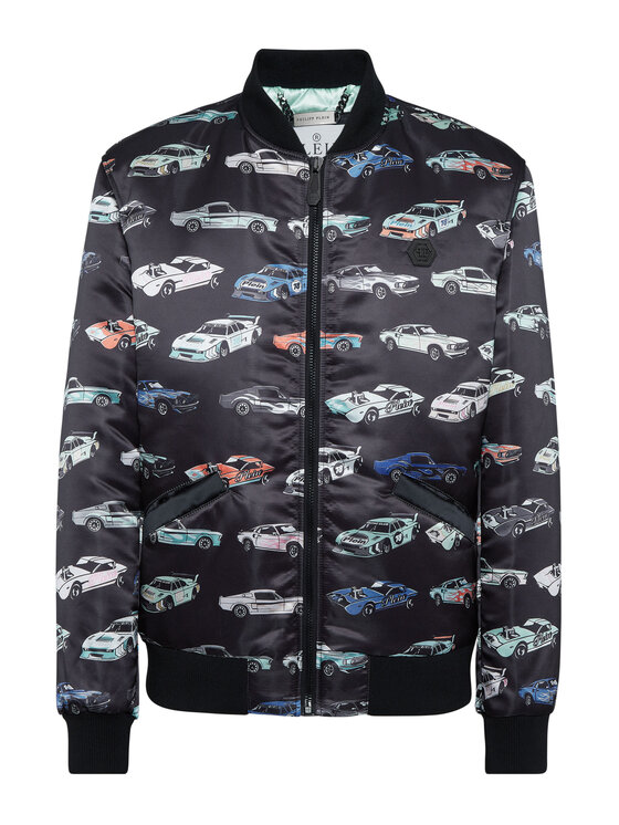 PHILIPP PLEIN PHILIPP PLEIN Kurtka bomber 21661 Czarny Regular Fit