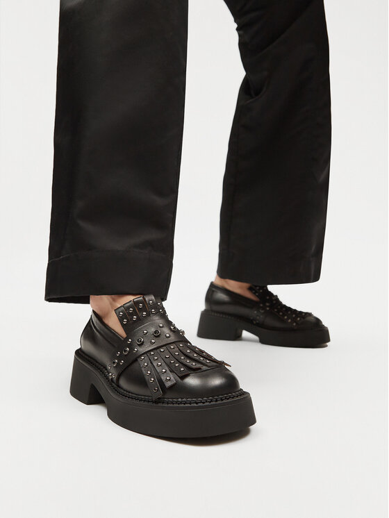 Eva Minge Eva Minge Loaferice LAGOA-24755 Crna