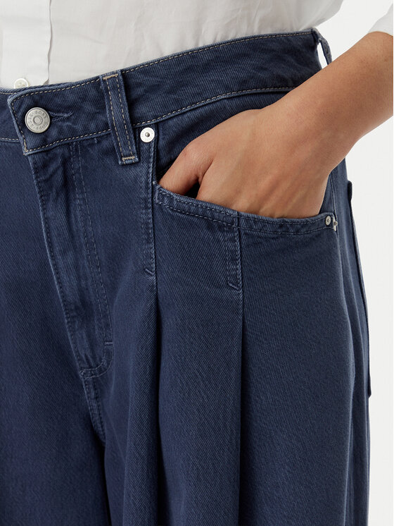 BOSS BOSS Jeans Slouchy 50552533 Blu scuro Wide Leg