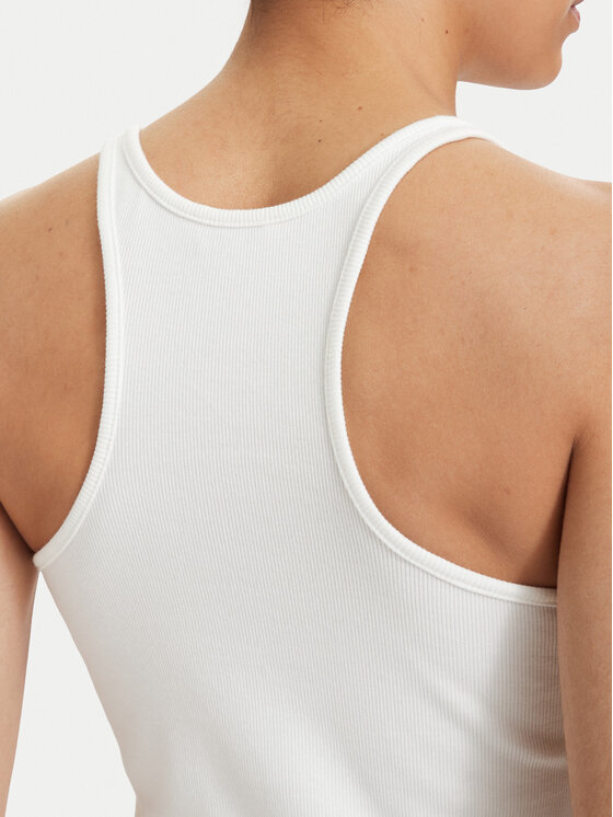 Tommy Jeans Tommy Jeans Top Racerback DW0DW22264 Svijetlo bež Slim Fit