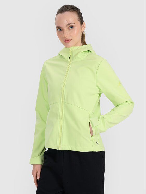 4F 4F Kurtka softshell 4FWSS25TSOFF320-45S Zielony Regular Fit