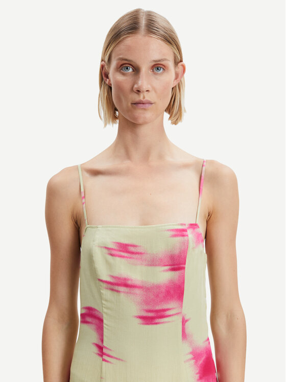 Samsøe Samsøe Samsøe Samsøe Vsakodnevna obleka Annah F23100152 Zelena Regular Fit