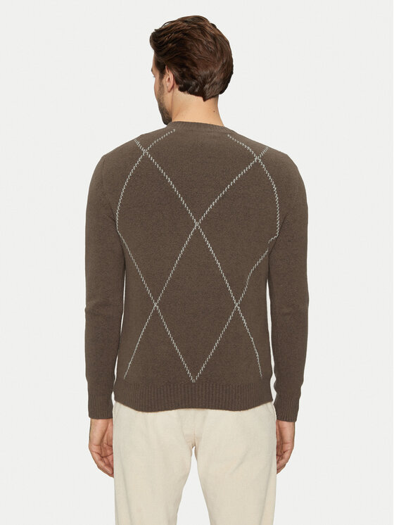 Sisley Sisley Sweater 1QPST103W Barna Regular Fit