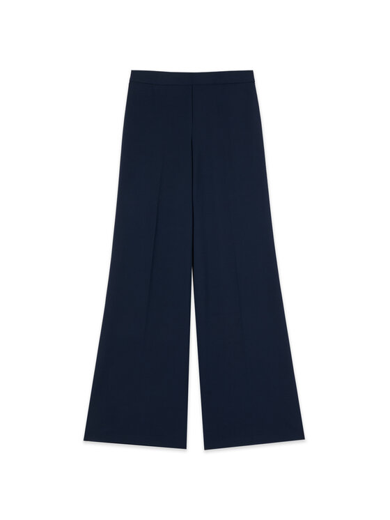 Oltre Oltre Pantaloni di tessuto P274J202614N034 Blu Baggy Fit