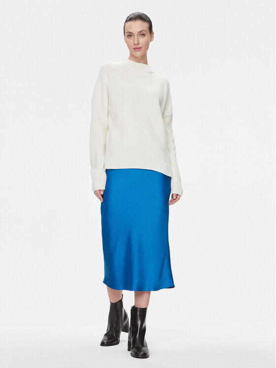 Samsøe Samsøe Samsøe Samsøe Midi krilo Agneta F22300195 Modra Regular Fit