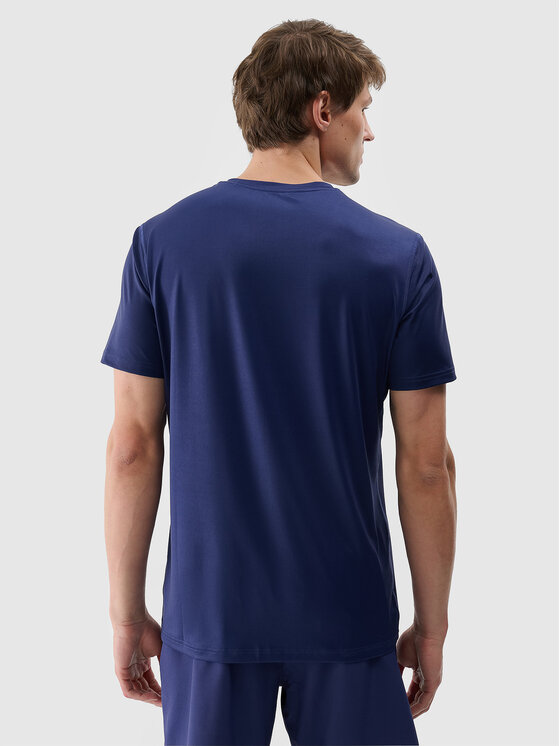 4F 4F Koszulka techniczna BASIC+ Granatowy Regular Fit