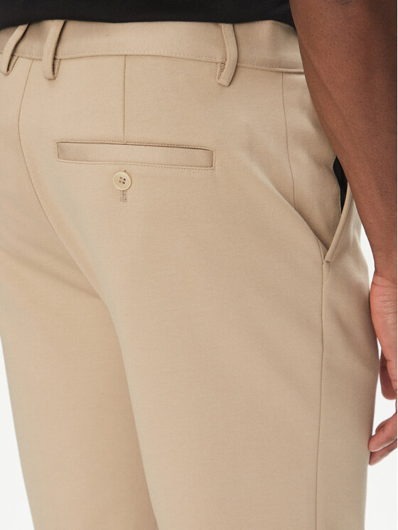 Lindbergh Lindbergh Bavlnené šortky 30-506062 Béžová Regular Fit