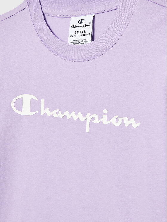 Champion Champion Marškinėliai 404541 Violetinė Regular Fit
