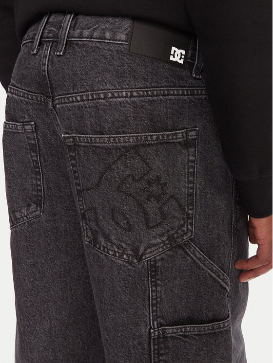 DC Shoes DC Shoes Jeansy Worker Carpenter Bac EDYDP03432 Černá Baggy Fit