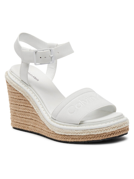 Calvin Klein Calvin Klein Еспадрильї Wedge Sandal 70 He HW0HW02050 Білий