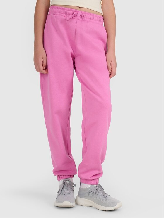 4F 4F Pantaloni da tuta 4FJRAW25TTROF1616-54S Rosa Regular Fit