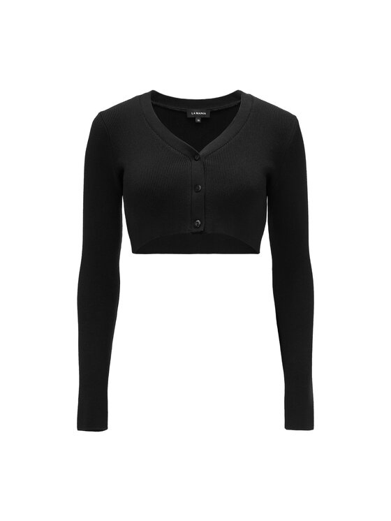La Mania La Mania Top STORY BLACK Czarny Classic Fit