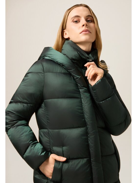 Oltre Oltre Giubbotto piumino F018J000237N015 Verde Baggy Fit