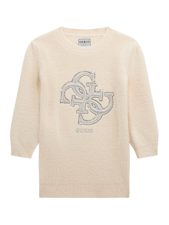 Guess Kids Guess Kids Každodenní šaty 179223 Bílá Classic Fit