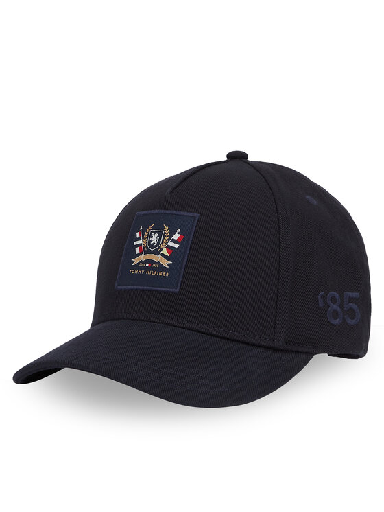 Tommy Hilfiger Tommy Hilfiger Czapka z daszkiem Th Seasonal Preppy Logo Cap AM0AM13161 Granatowy