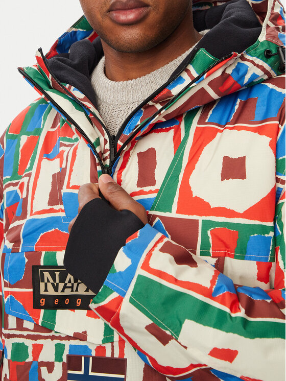 Napapijri Napapijri Μπουφάν anorak Rf Next Aop 1 NP0A8AHX Έγχρωμο Regular Fit