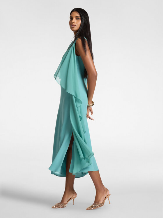 Elena Mirò Elena Mirò Abito da cocktail 7004P000310N0B5 Turchese A-Line Fit