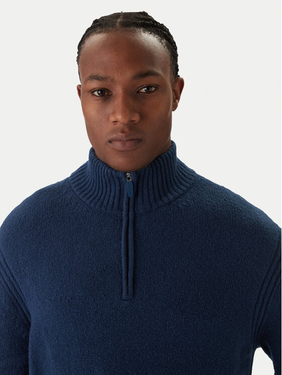 Jack & Jones Jack & Jones Sweater Point 12287316 Kék Relaxed Fit