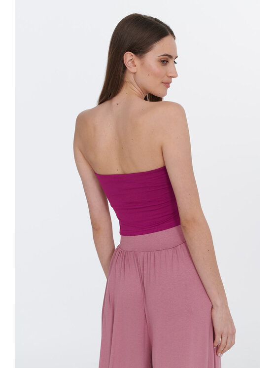 NAOKO NAOKO Top Infinity Magenta Love Różowy Regular Fit