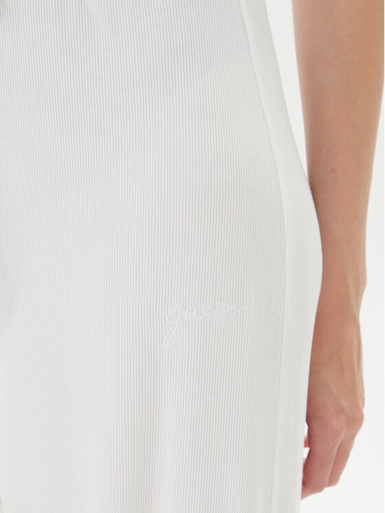 Guess Guess Bavlnené nohavice O5GB00 KCQ72 Biela Regular Fit
