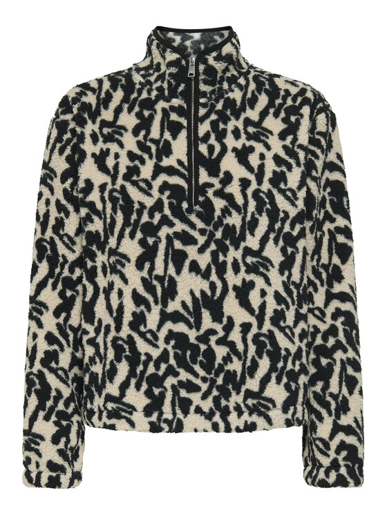 ONLY ONLY Fleecejacke New Dallas 15311631 Schwarz Regular Fit