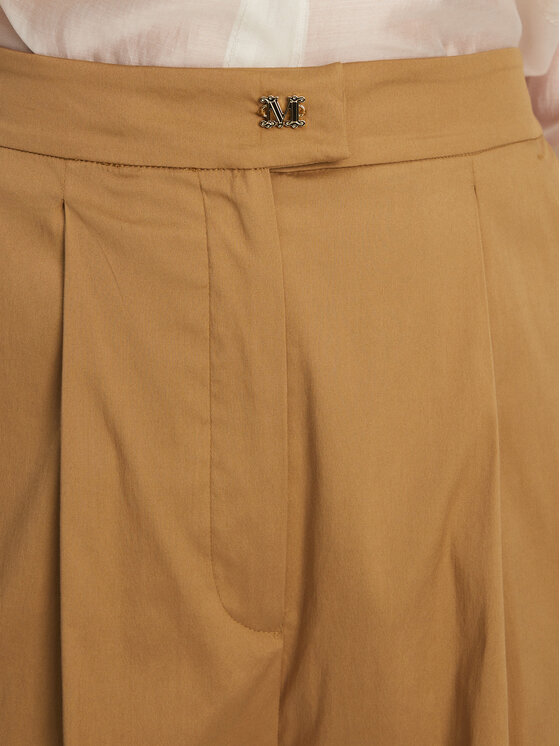 Max Mara Beachwear Max Mara Beachwear Bermuda kratke hlače Sultano 2516141019 Rjava Relaxed Fit