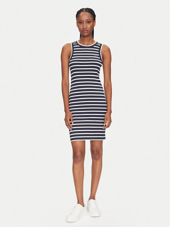 Gant Gant Trikotažinė suknelė 4201531 Tamsiai mėlyna Slim Fit