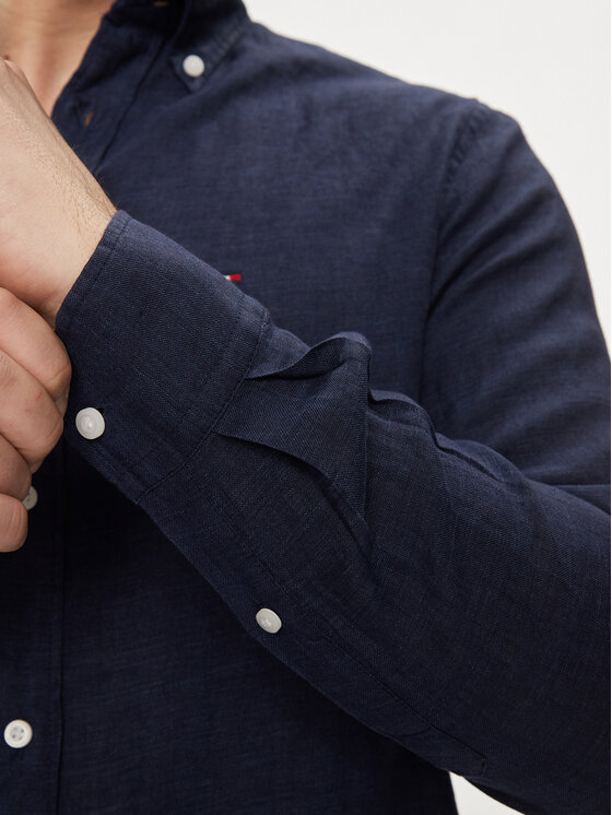 Tommy Hilfiger Tommy Hilfiger Marškiniai MW0MW34602 Tamsiai mėlyna Regular Fit
