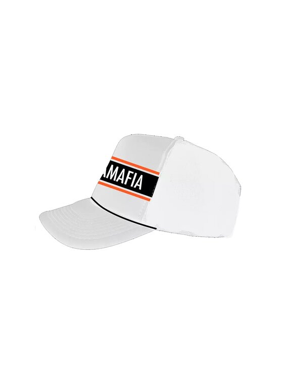 LaBellaMafia LaBellaMafia Czapka z daszkiem WHITE & ORANGE Biały