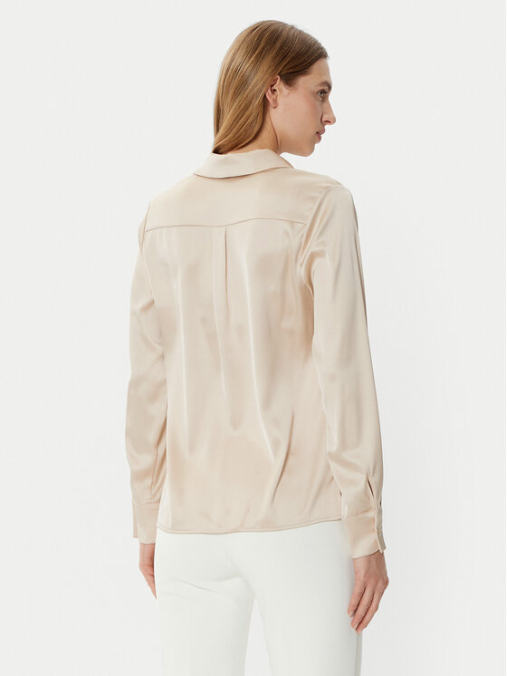 Guess Guess Marškiniai W5RH40 WFQC2 Smėlio Regular Fit