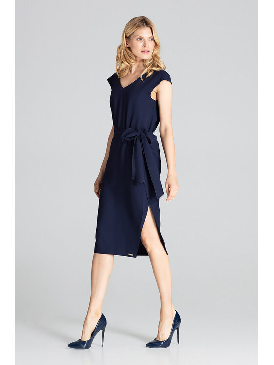 FIGL FIGL Šaty M674 Tmavomodrá Regular Fit