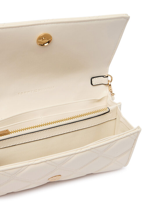Tommy Hilfiger Tommy Hilfiger Soma Th Feminine Wallet On Chain AW0AW18795 Krēmkrāsas