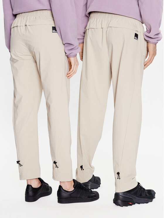 Jack Wolfskin Jack Wolfskin Spodnie outdoor Unisex Zeilweg 1507901 Écru Regular Fit