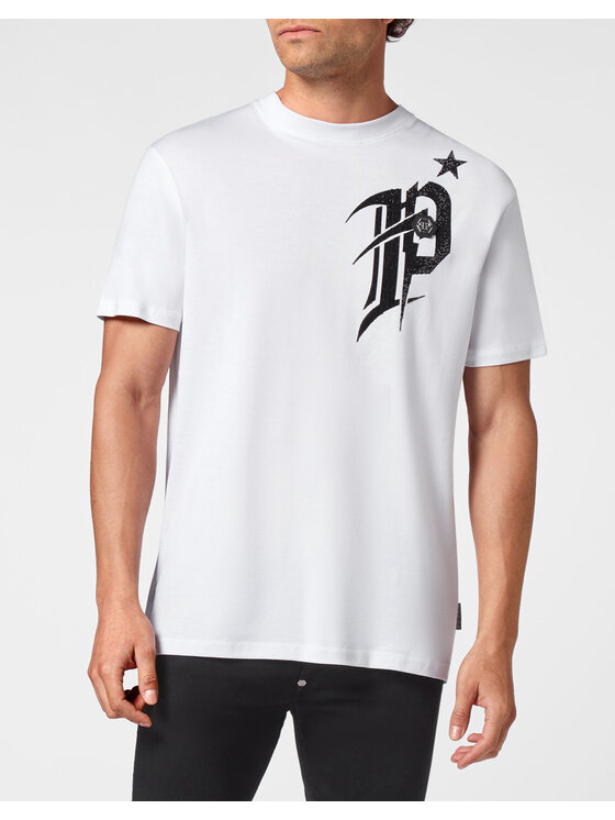 PHILIPP PLEIN PHILIPP PLEIN T-shirt 12863 Bianco Regular Fit
